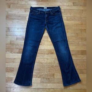MOTHER Dark Blue Flared Jeans